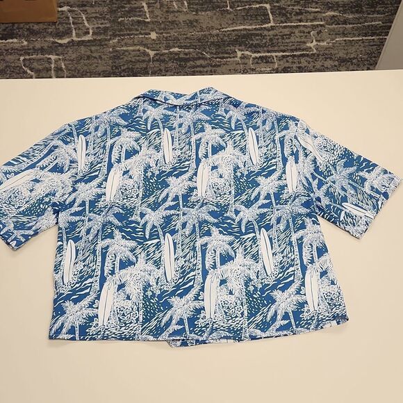 Hawaiian Print Se8n Crop Top S - Picture 4 of 6